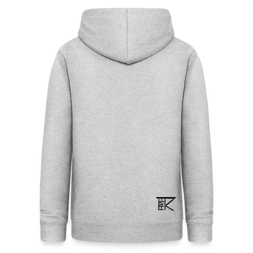 Frauen Hoodie Love I - Hellgrau meliert