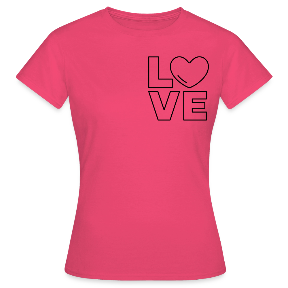 Women's T-Shirt Love III - Azalea