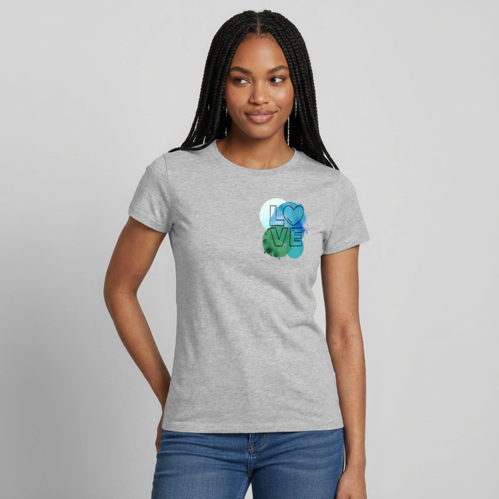 Women's T-Shirt Love II - Grau meliert