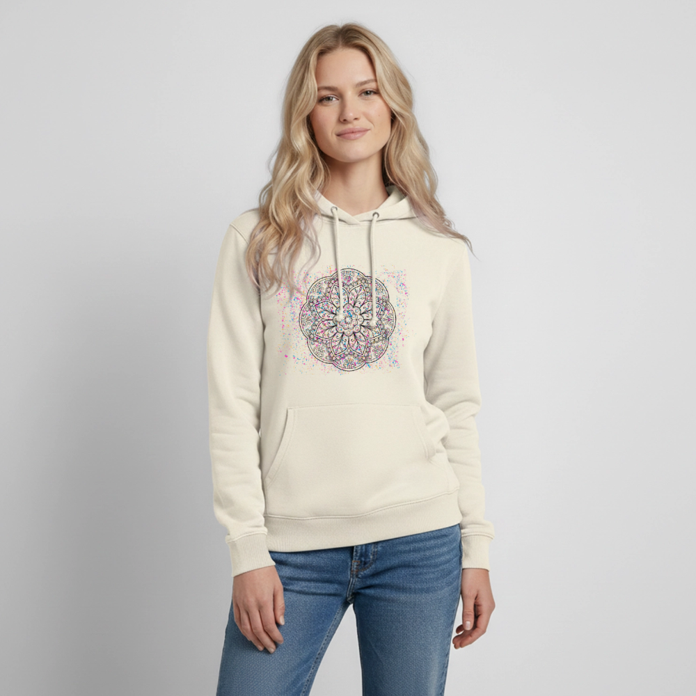 Frauen Hoodie Mandala - Vanille-Milchshake