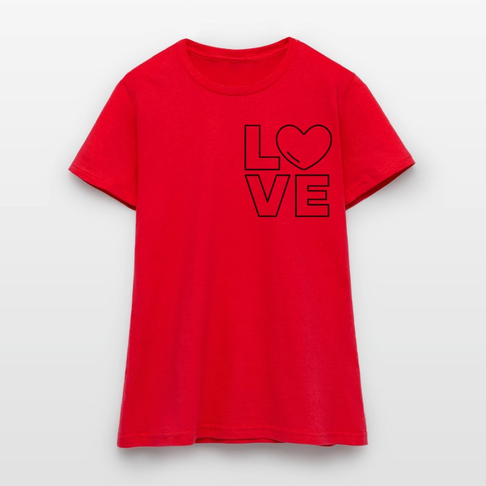 Women's T-Shirt Love III - Rot