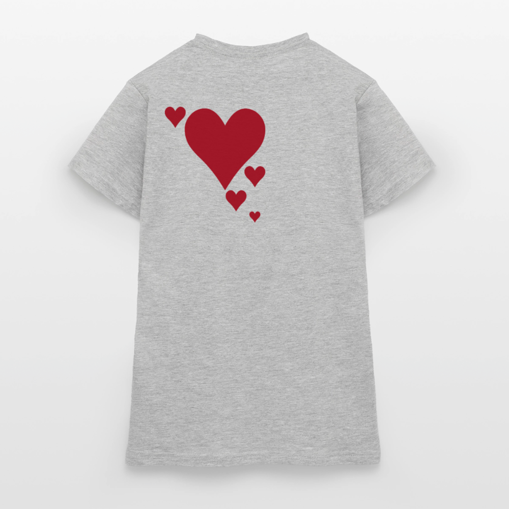 Women's T-Shirt Herz II - Grau meliert