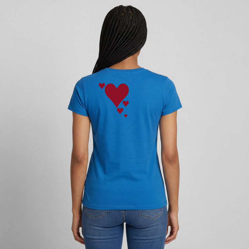 Women's T-Shirt Herz II - Royalblau