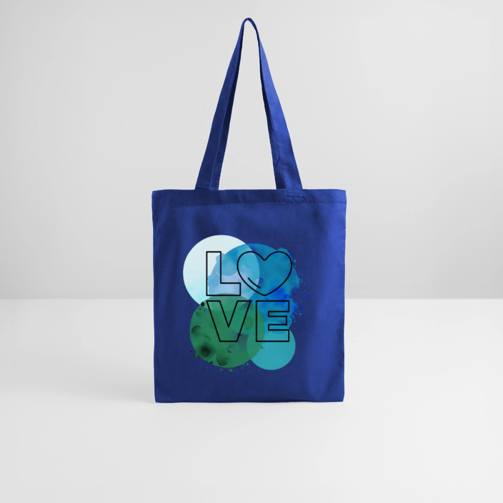Stoffbeutel Love I - Royalblau