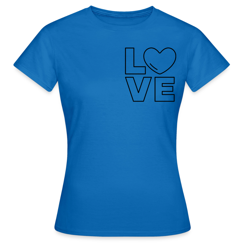 Women's T-Shirt Love III - Royalblau