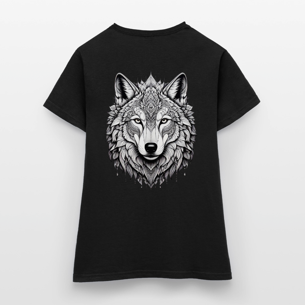 Women's T-Shirt Wolf - Schwarz