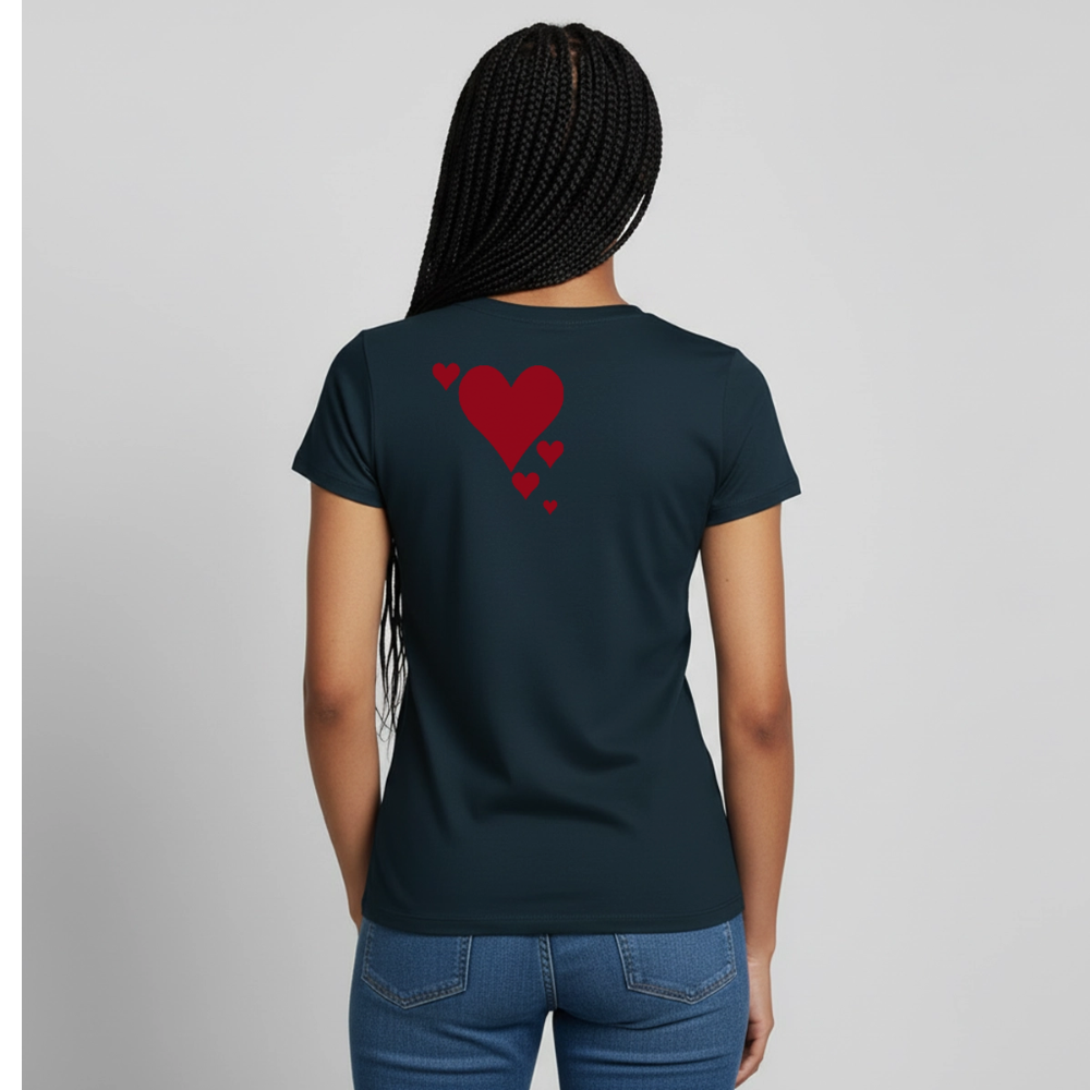 Women's T-Shirt Herz II - Navy