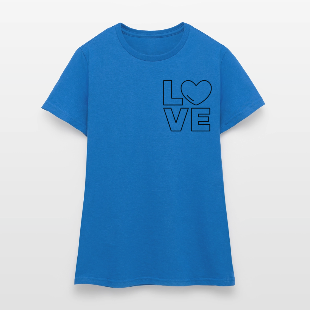 Women's T-Shirt Love I - Royalblau