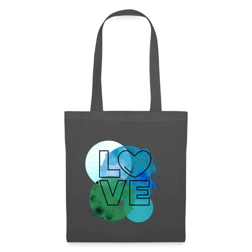 Stoffbeutel Love I - Graphite
