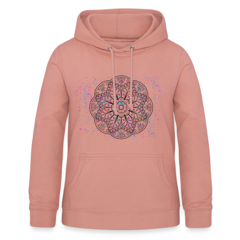 Frauen Hoodie Mandala - Altrosa