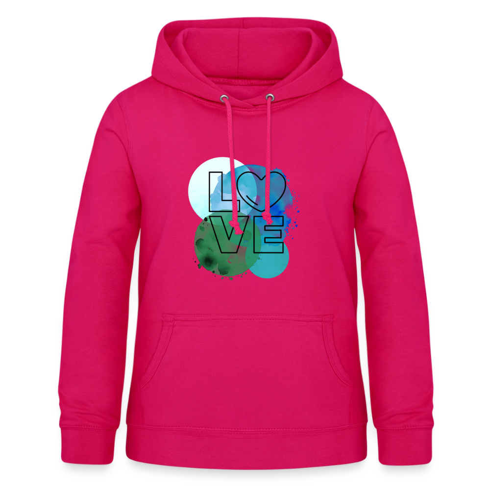 Frauen Hoodie Love II - dunkles Pink