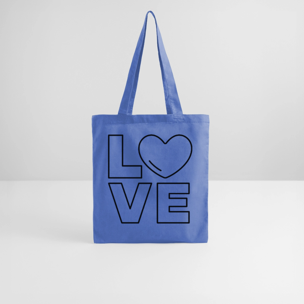 Stoffbeutel Love II - Hellblau