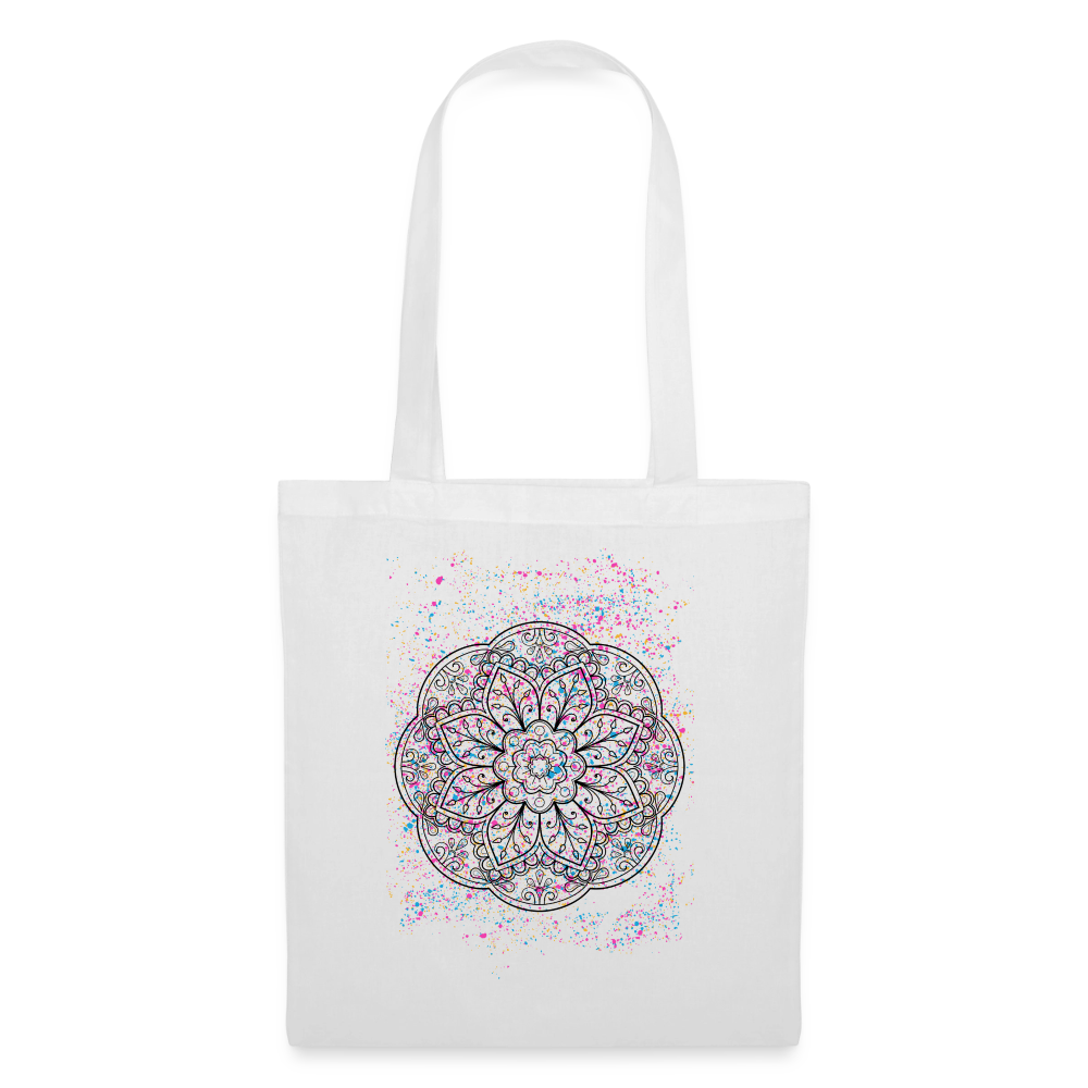 Stoffbeutel Mandala - Weiß