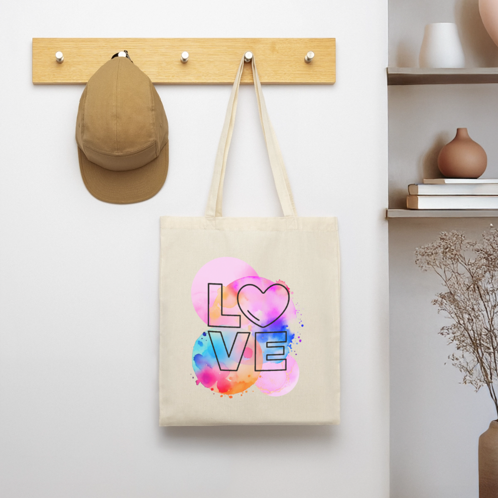 Stoffbeutel Love - Natur
