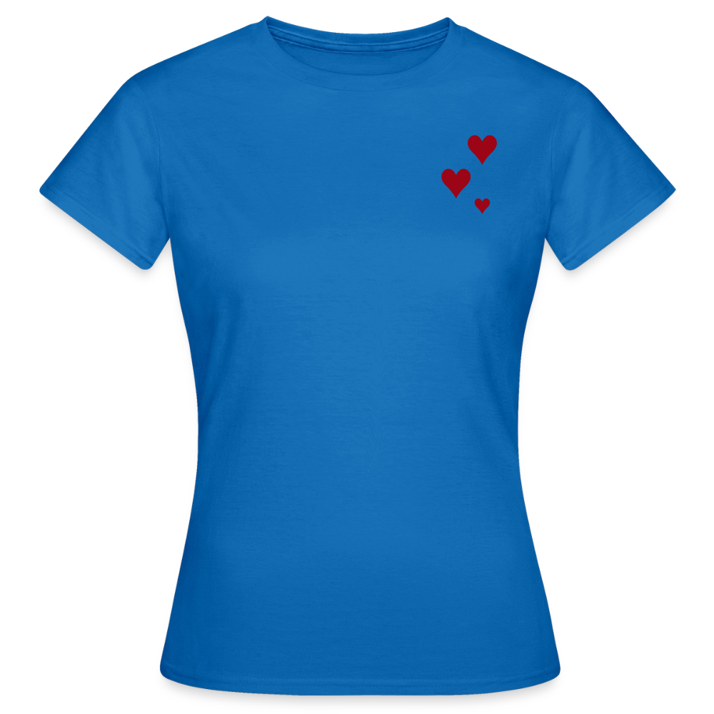 Women's T-Shirt Herz II - Royalblau