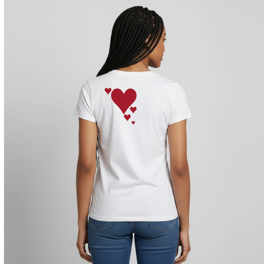 Women's T-Shirt Herz II - Weiß