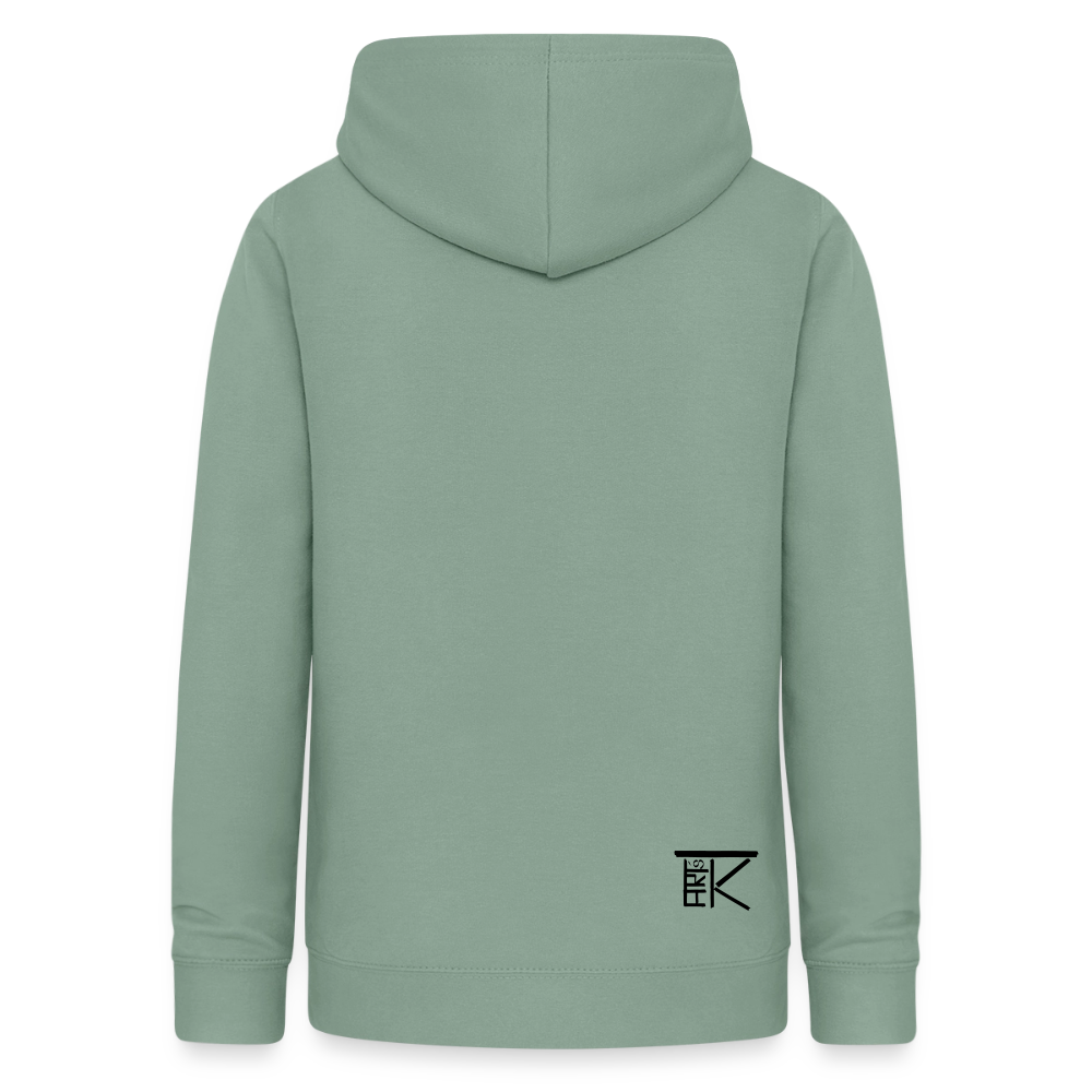 Frauen Hoodie Mandala - Graugrün