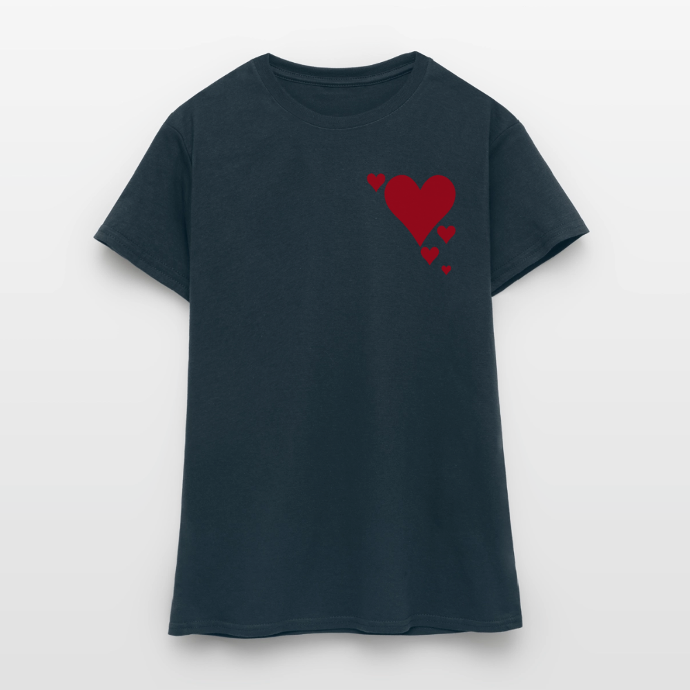 Women's T-Shirt Herz - Navy