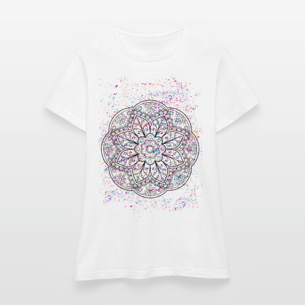Women's T-Shirt Mandala - Weiß