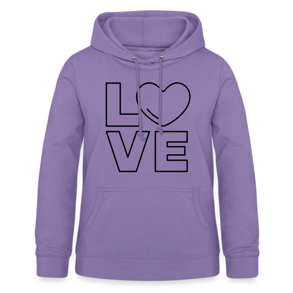 Frauen Hoodie Love I - Lavendel