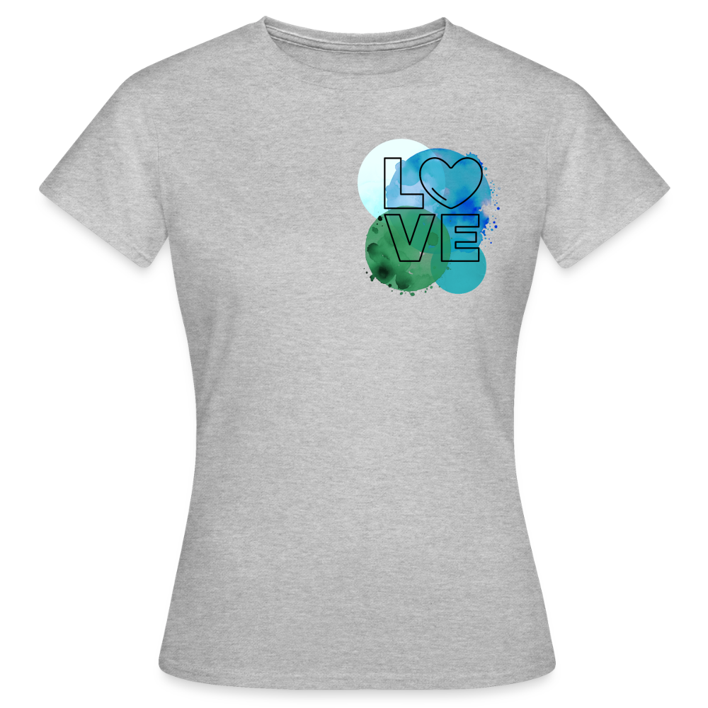 Women's T-Shirt Love II - Grau meliert