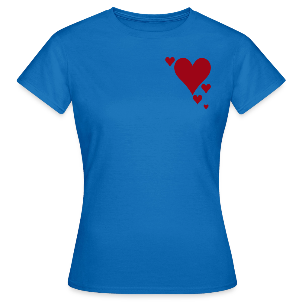 Women's T-Shirt Herz - Royalblau