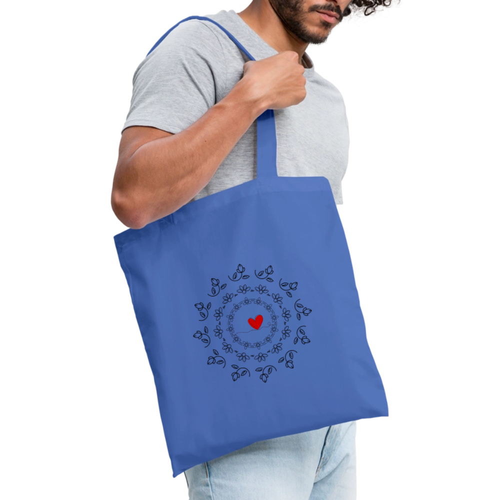 Stoffbeutel BlumenLiebe - Hellblau
