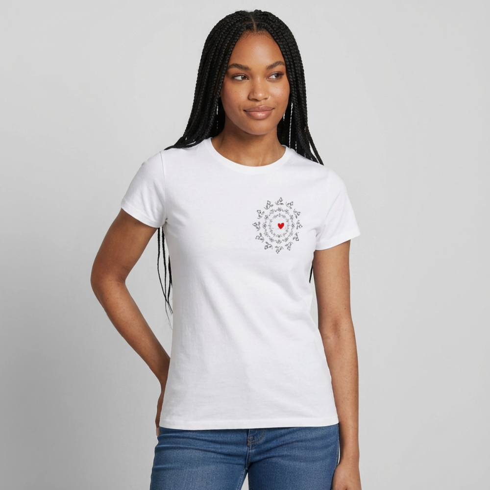 Women's T-Shirt BlumenLiebe - Weiß