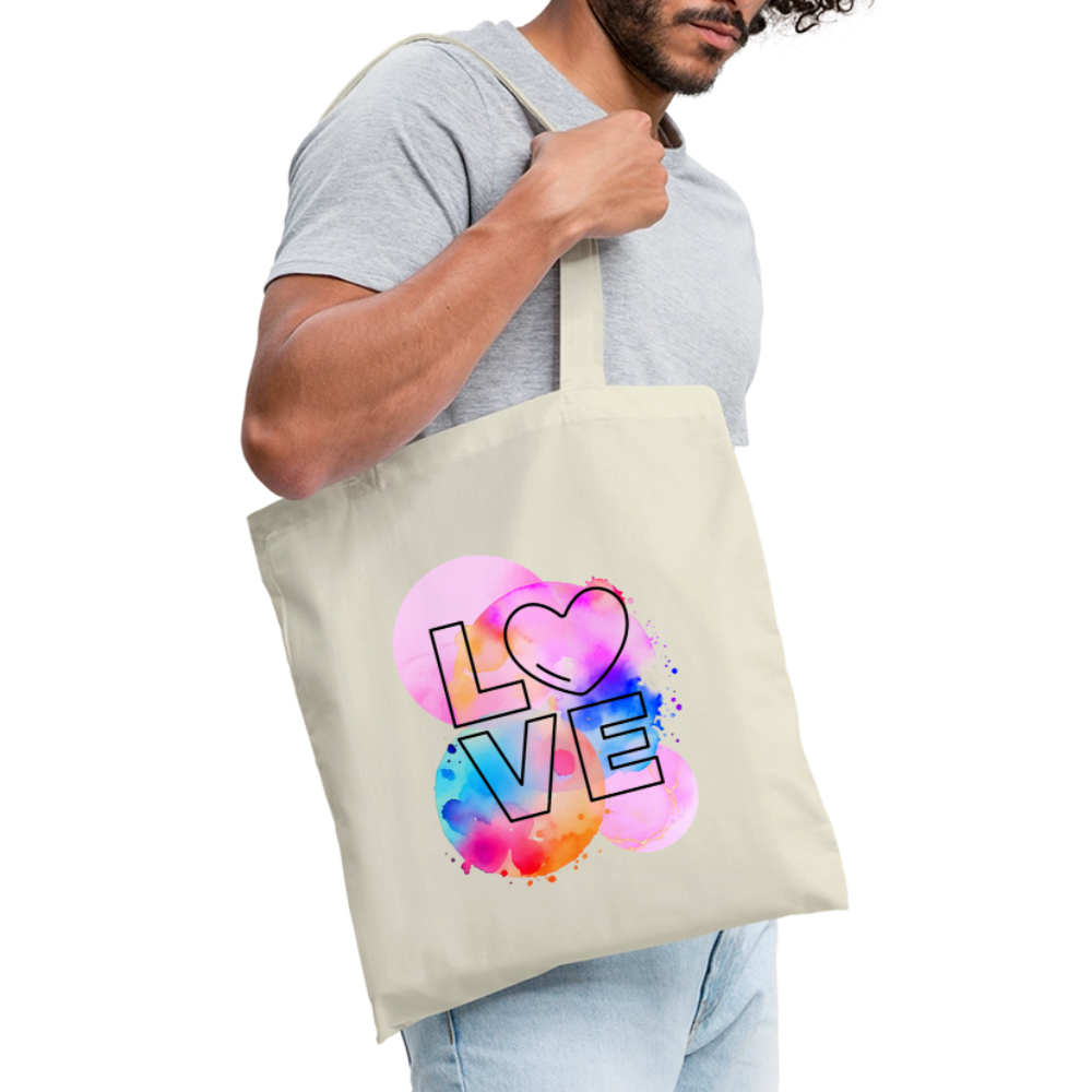 Stoffbeutel Love - Natur