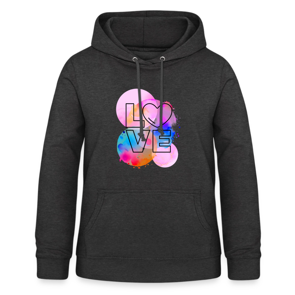 Frauen Hoodie Love - Anthrazit
