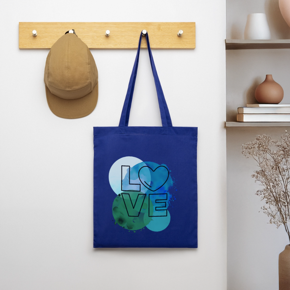 Stoffbeutel Love I - Royalblau