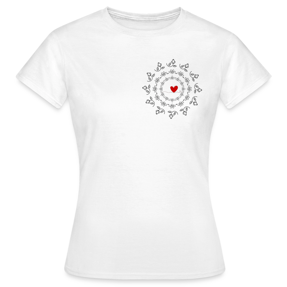 Women's T-Shirt BlumenLiebe - Weiß