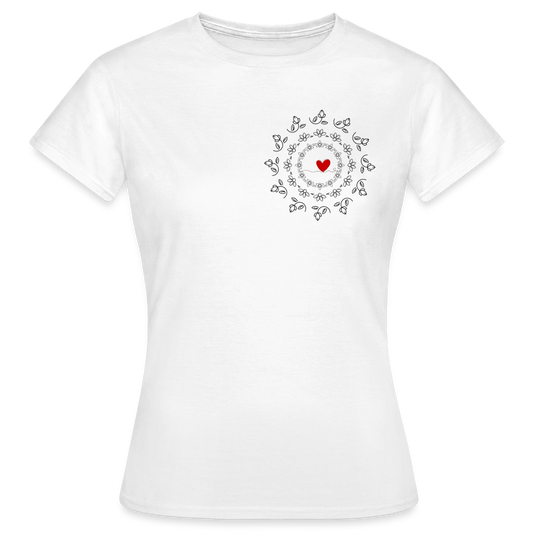 Women's T-Shirt BlumenLiebe - Weiß