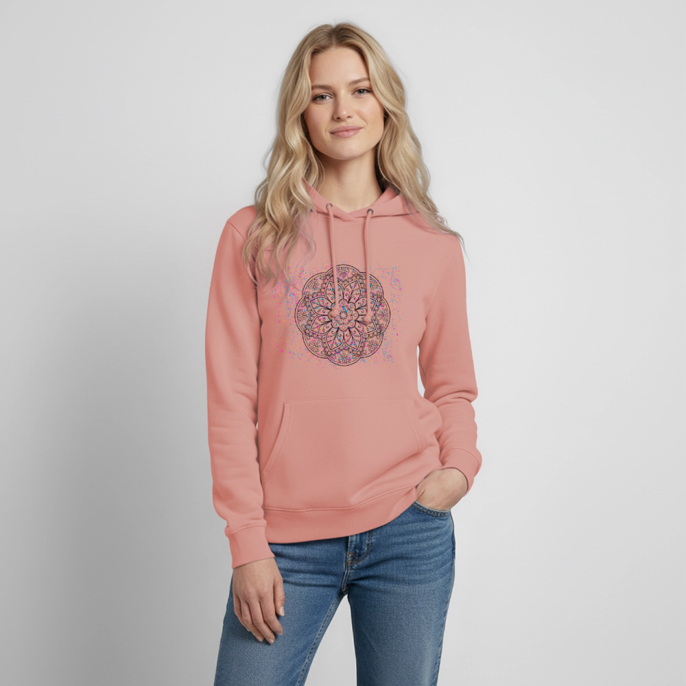 Frauen Hoodie Mandala - Altrosa