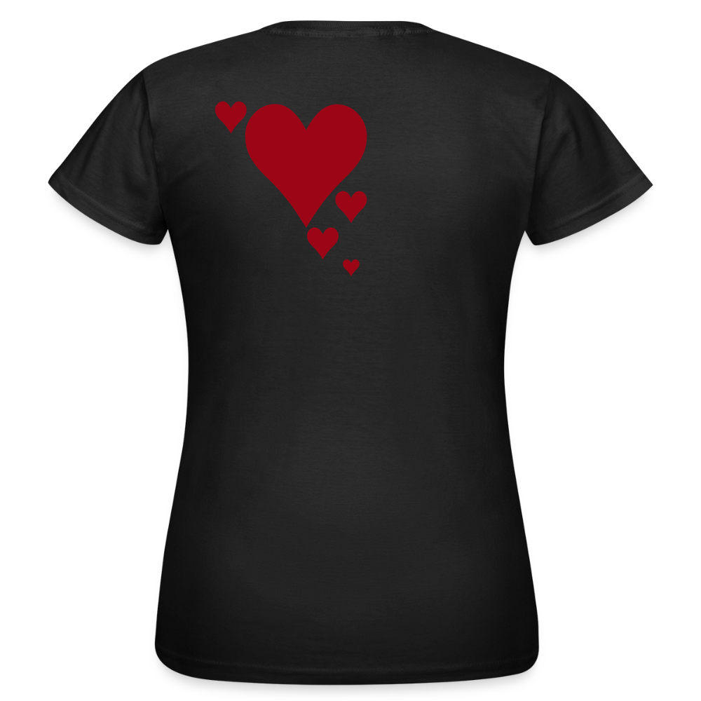 Women's T-Shirt Herz II - Schwarz