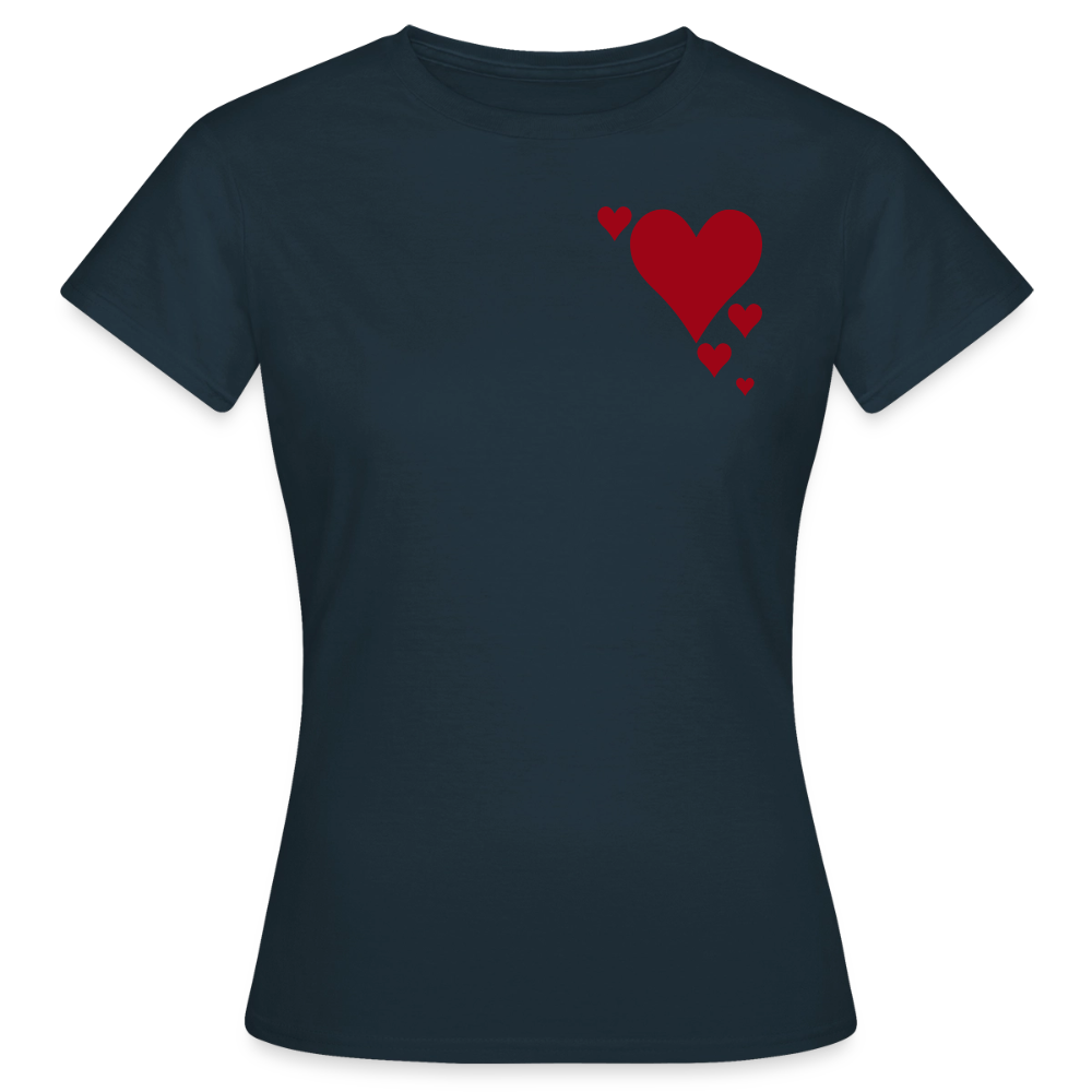 Women's T-Shirt Herz - Navy