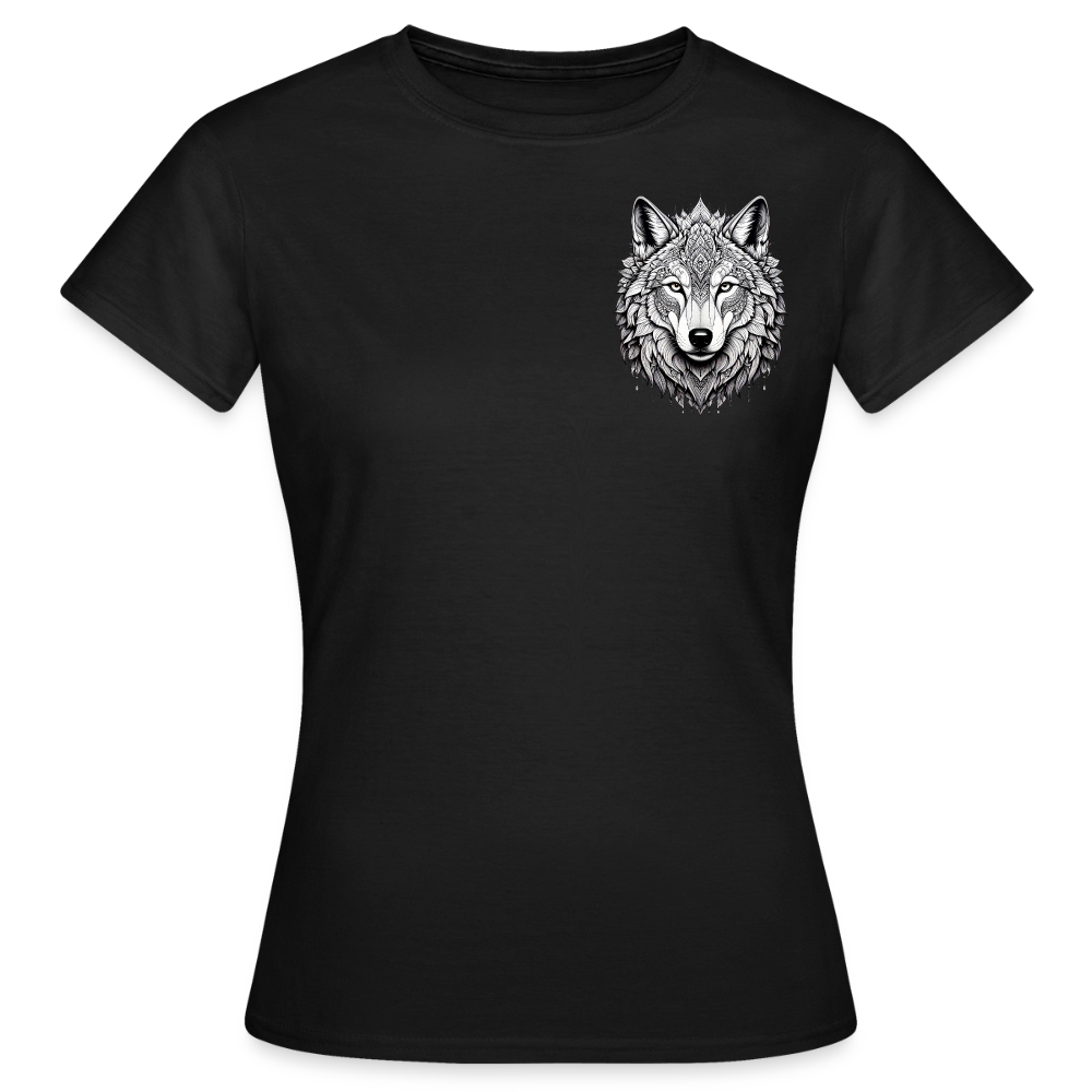 Women's T-Shirt Wolf II - Schwarz