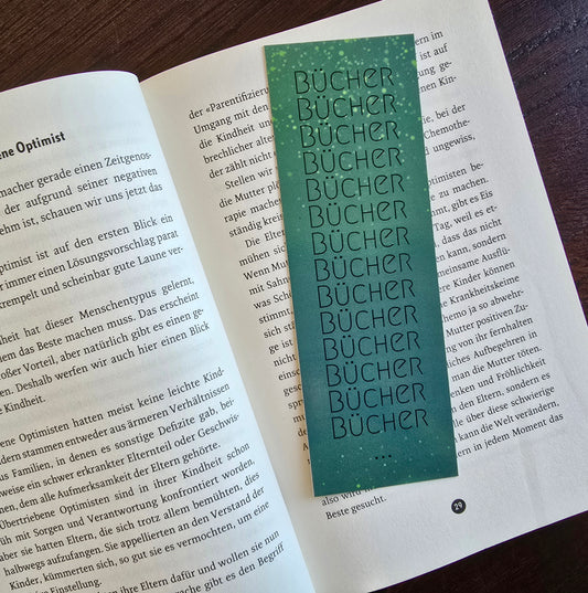 Lesezeichen "Bücher, Bücher, Bücher"