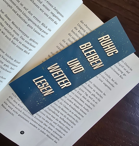 Lesezeichen "Ruhig Bleiben Und Weiter Lesen"