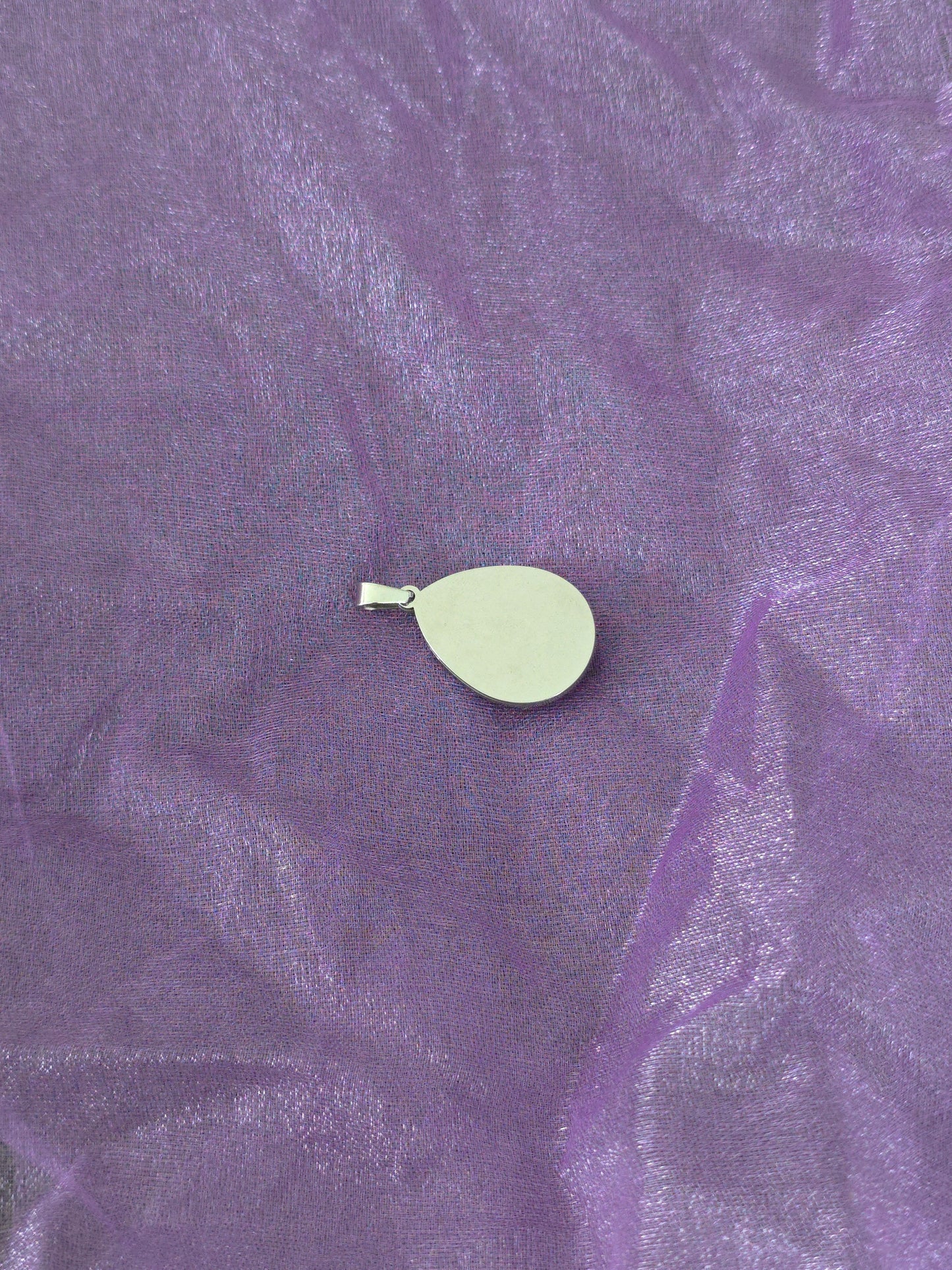 Unikat Acryl Anhänger Halskette Cabochon 21 x 18 mm
