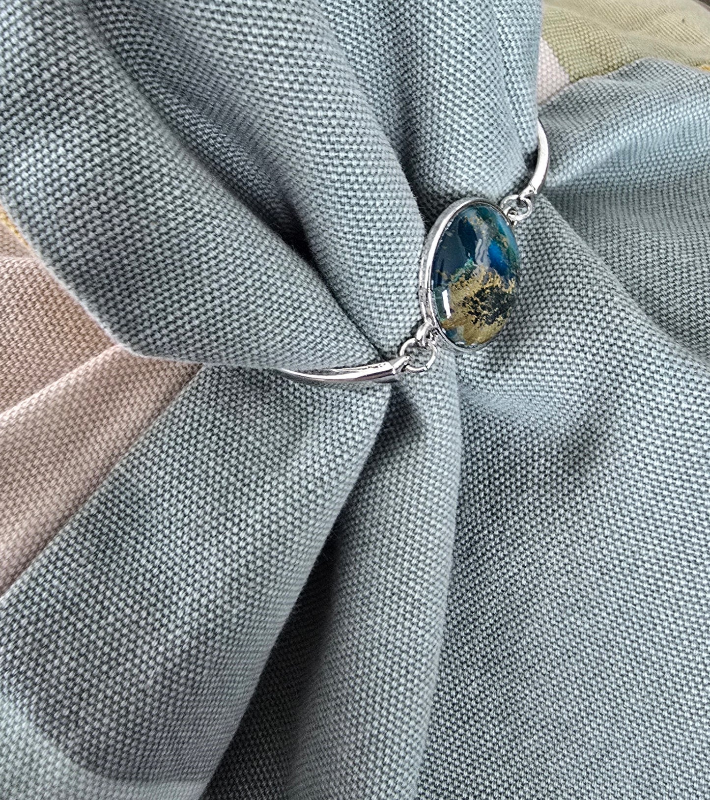 Unikat Acryl Anhänger Armband Cabochon  Ø 20 mm