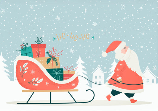 Postkarte Weihnachtskarte "Weihnachtsmann"