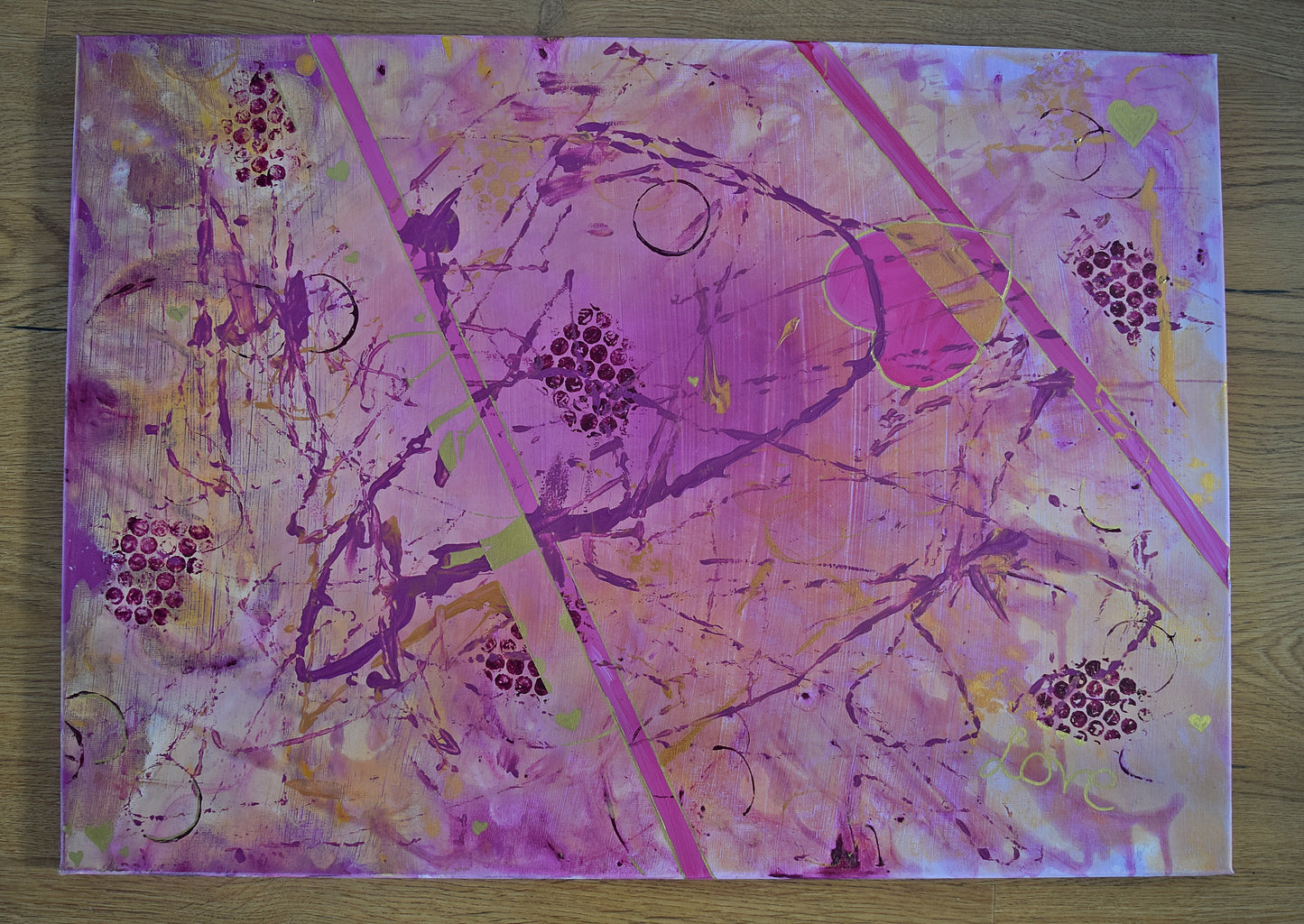 Leinwand Wandbild Acryl Aryclleinwand "LOVE"