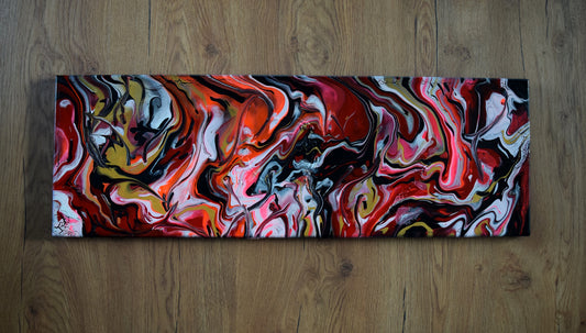Leinwand Wandbild Acryl Arcylpouring Aryclleinwand "Women Live"