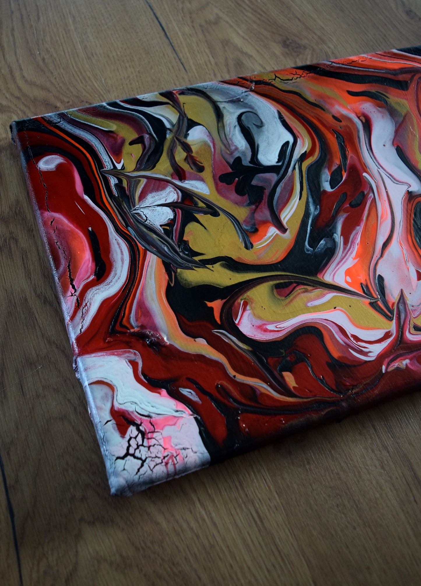 Leinwand Wandbild Acryl Arcylpouring Aryclleinwand "Women Live"