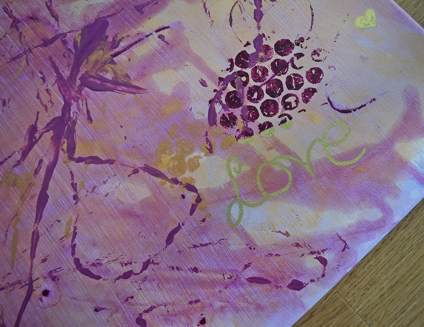 Leinwand Wandbild Acryl Aryclleinwand "LOVE"