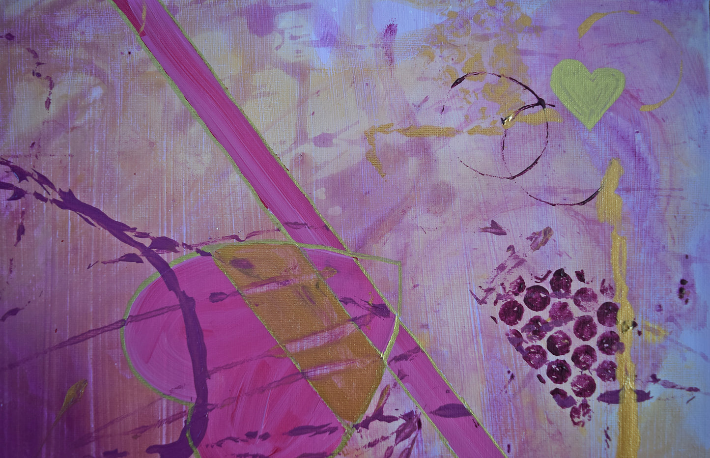 Leinwand Wandbild Acryl Aryclleinwand "LOVE"
