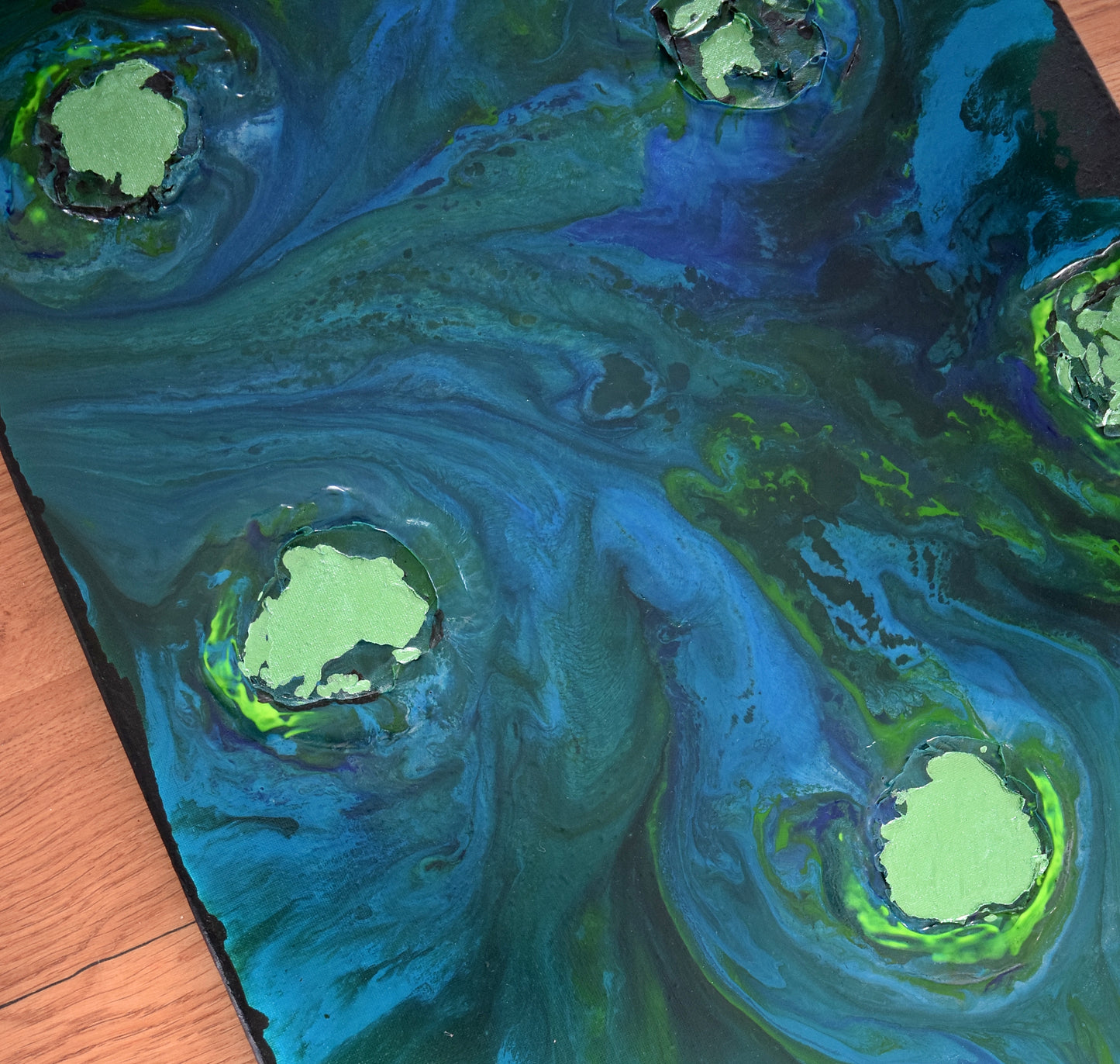 Leinwand Wandbild Acryl Arcylpouring Aryclleinwand "for my littel boy"