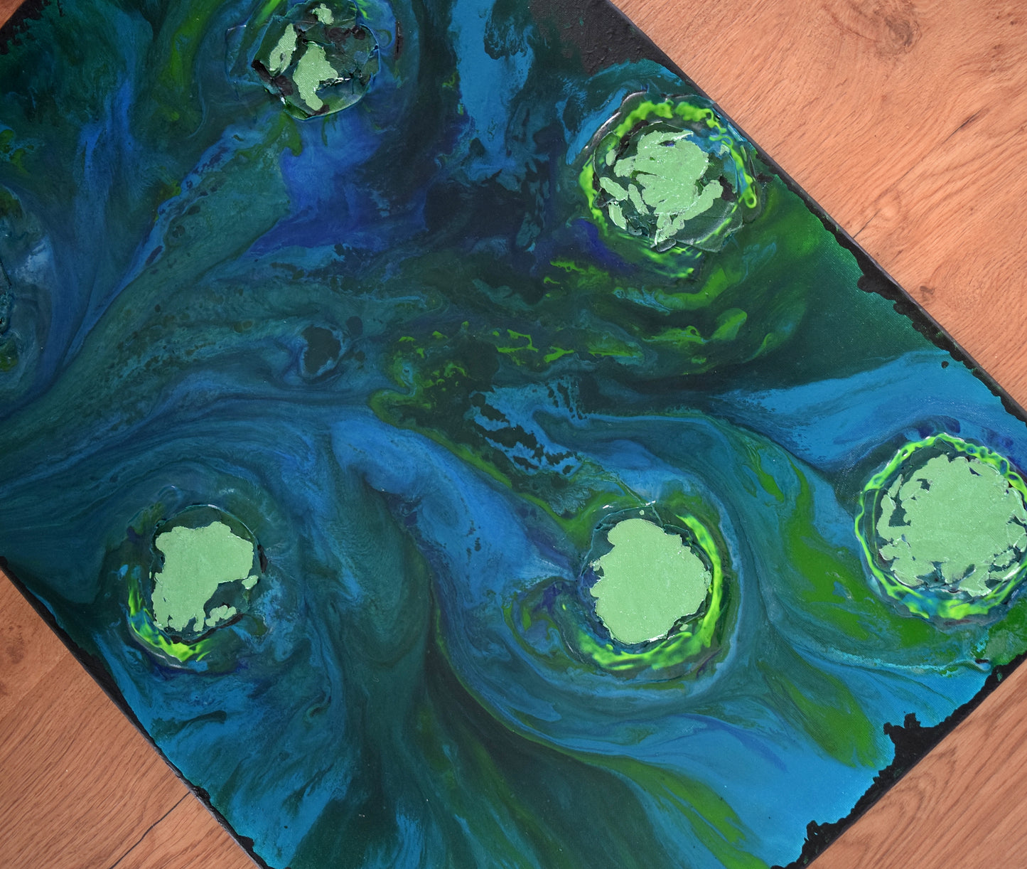 Leinwand Wandbild Acryl Arcylpouring Aryclleinwand "for my littel boy"
