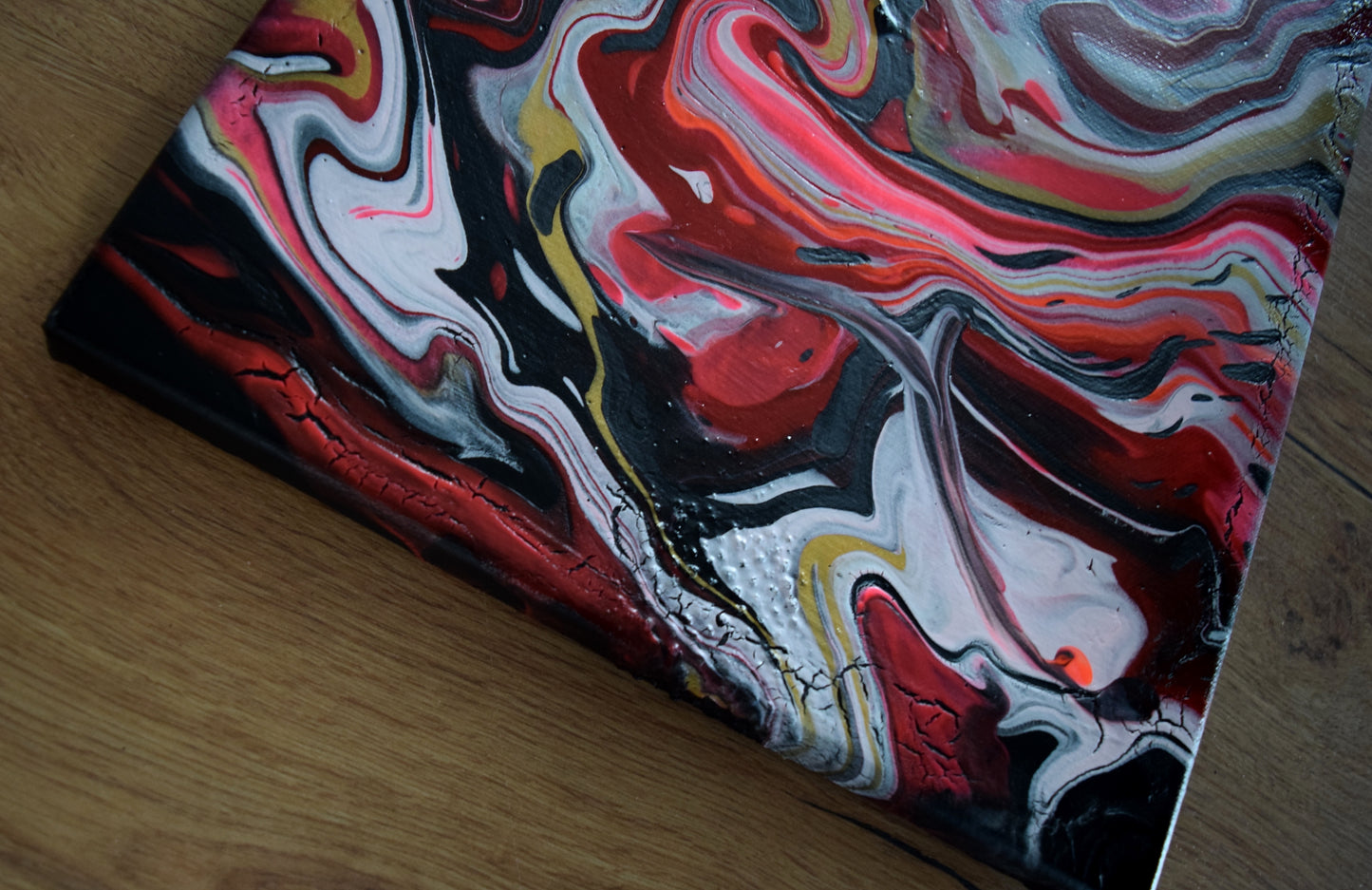 Leinwand Wandbild Acryl Arcylpouring Aryclleinwand "Women Live"